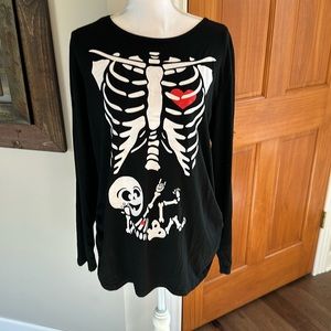 Maternity Halloween Long Sleeve Tee